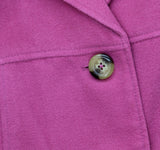 RQT  Button Front Fleece Peacoat Jacket Pink 16W