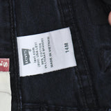 Levi's Womens Vintage Y2K 512 Slim Fit Tapered Leg Jeans Black Wash 14M