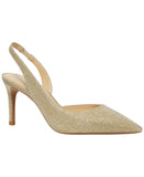Michael Michael Kors Womens Alina Flex Sling Pump Heels Pale Gold 6.5M