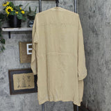 Wynne Layer Womens Layered Woven Semi Sheer Lightweight Jacket Brown XL
