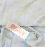 Adrianna By Adrianna Papell Neck Floral-Print Smocked-Waist Dress Blue / Green 8