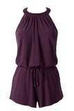 Magicsuit Solids Piper Underwire Halter One Piece Swimsuit Prune Purple 10