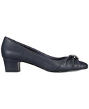 Easy Street Womens Eloise Dress Pump Block Heels ELOISE Navy Blue 7.5M