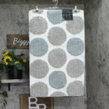 Avanti Dotted Circle Bath Rug Mat Rectangle Shiny White Gray Multi 20 x 30