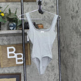 Gap Body Women's Logo Comfort Thong Bodysuit GPW01040 Gray S