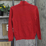 Tommy Hilfiger Boys Pullover 1/4 Zip Knit Sweater Red M
