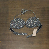 Eberjey Womens Standard Petite Fleur Lulu Bikini Swim Top Faded Black M