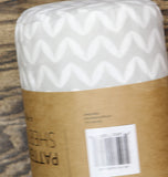 Ienjoy Home Microfiber 4-Piece Sheet Set Puffed Chevron Light Gray Queen