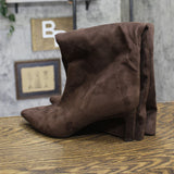 A New Day Justice Faux Suede Mid-Calf Boots 94568895 Brown 10M