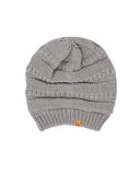 Wrapables Womens Chunky Knit Winter Infinity Scarf with Beanie 93987373 Gray
