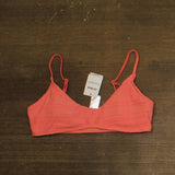 Cotton On Women's Super Scoop-Neck Bikini Top 6338112-19 Shell Pink Terry L