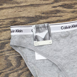 Calvin Klein Womens Modern Logo Bikini Panty QD5044 Gray XS