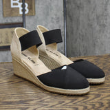 Anne Klein Women's Zoey Wedge Sandal ZOEY01F9 Black 8.5M
