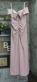 XSCAPE Womens Off-The-Shoulder Formal Evening Dress Gown 3760X Rose Pink 14