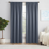 Eclipse Thermapanel Darkening Rod Pocket Window Curtain Panel Blue 54x84