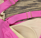 Kim Gravel X Swimsuits For All Sarong One Piece Swimsuit Malibu Pink 10