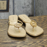 Amanda Smith Womens Vintage Thong Block Heel Sandals 167402c316c717 Brown 6.5M