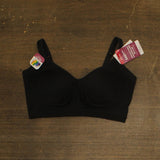 Olga Womens Easy Does It No Bulge Wireless Bra GM3911A Rich Black XL