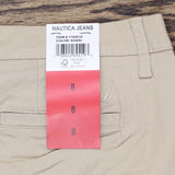 Nautica Jeans Womens Chino Ankle Pants 1784510 Khaki Brown 8