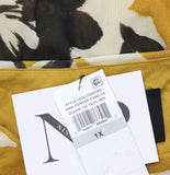 Nina Parker Trendy Printed Mesh Midi Dress 1023-CSD026W Yellow Flower Print 1X
