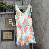 City Studios Juniors Floral-Print Fit & Flare Dress White Multi 13
