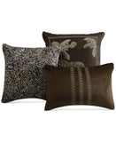 Hallmart Jungle Nights 14-Piece Comforter Set Chocolate Brown / Gold Queen