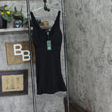 Wild Fable Womens Lace Trim Mini Slip Holiday Dress 92784354 Black S