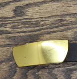Madewell Leather Organic Hardware Belt Black See Measurements.