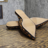 A New Day London Lace Slingback Bow Flats 94303556 Cheetah Brown Multi 7.5M