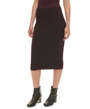 Dkny Jeans Women's Ribbed Pull-On Close-Fitting Midi Skirt E23SAB00