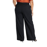 Ava & Viv Womens High-Rise Wide Leg Trousers 90786311 Black 17