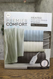 Premier Comfort Heated Textured Fleece Blanket MCC51-6140 Charcoal Gray Full