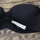 Sophie B Womens Strapless Push Up Bra Black 34C