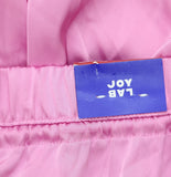 Joylab Womens Low-Rise Satin Tear Away Track Pants 94628896 Pink / Neon Pink XS