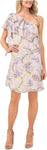 Cece Women's One Shoulder Baja Palm Dress 7022916
