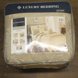 Riverbrook Home Hilcrest 9-Piece Comforter Set 77327 Ivory / Gold Queen