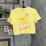 Sunkist Women's Short Sleeve Graphic Cropped T-Shirt 84901510