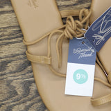 Universal Thread Womens Ivana Footbed Toe Ring Sandals 93708831 Tan Brown 9.5M