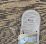 White Mountain Womens Basket Flat Sandal Blue Raspberry / Sandalwood Fab 7M