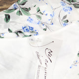 Ny Collection Petite Short Sleeve High Low Hem Chiffon Dress Blue Floral PL