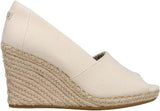 Toms Womens Michelle Peep-Toe Heeled Shoes 10017900 Natural Brown 8M
