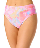 Bar III Sunset Palms Bikini Bottoms Pink Multi XS