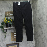 JM Collection Knit Studded Pull-On Tummy Control Pants 51844DP460 Deep Black L