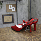 A New Day Womens Rosemary Heels Satin Heel 94646853 Red 6M