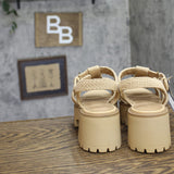Universal Thread Lucille Gladiator Platform Sandals 94834834 Natural Brown 9.5M