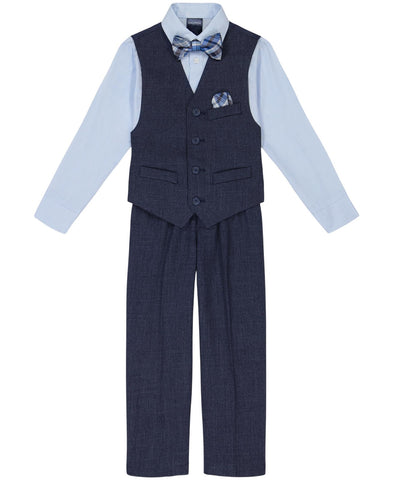 Nautica 4-Piece Formal Suit Set NDFHR17J-425 Tanzanite Blue 4