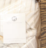 Hotel Collection Strie 3-Piece Duvet Cover Set Ivory Off White Full / Queen