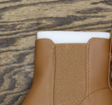 Journee Collection Block Heel Booties with Tru Comfort Foam Tan Brown 8.5M