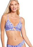 Shade And Shore Women's Longline Keyhole Bralette Bikini Top 83998650