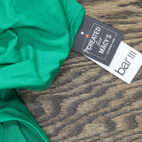 Bar III Womens Summer Solids Knot-Front One Piece Swimsuit Green Rush S